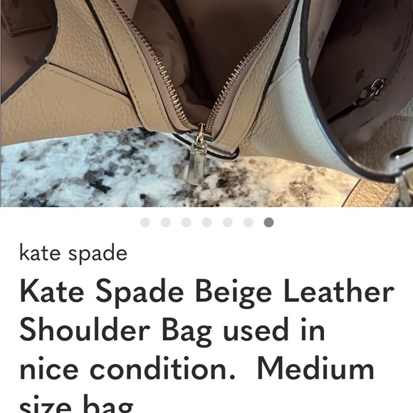 Kate Spade Cream Leather Shoulder Bag Still for Sale!! - Picture 4 of 7